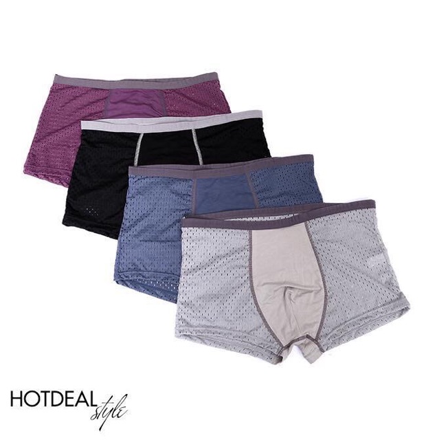 Sét 4 quần sịp Thông hơi Men cao cấp kèm hộp