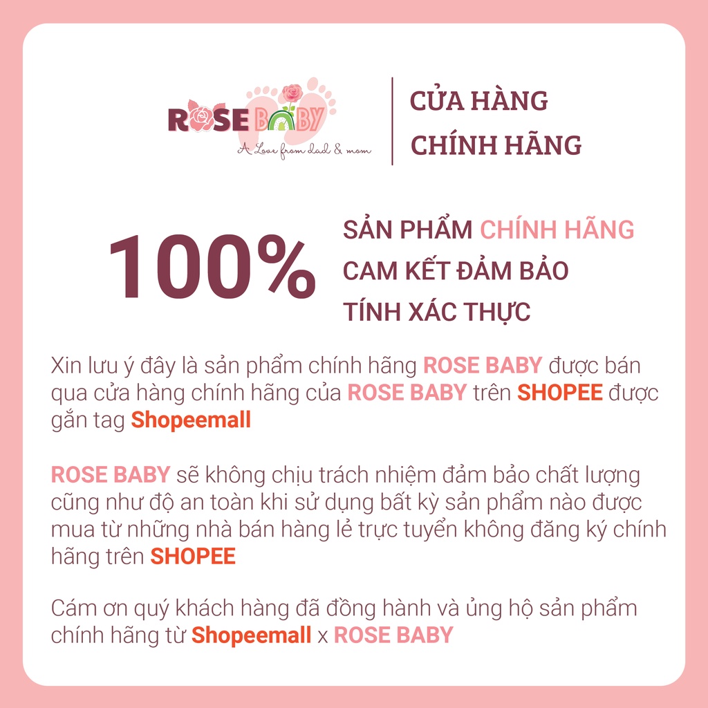 Thùng Bỉm Quần Rose Baby M120
