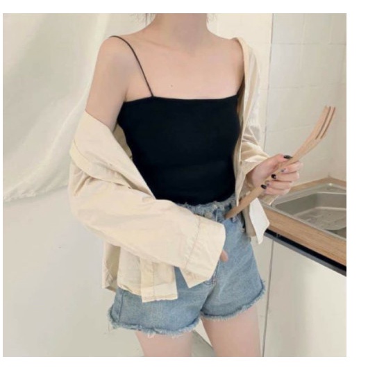 ÁO HAI DÂY SỢI TĂM HÌNH THẬT / ÁO ỐNG / ÁO TRONG