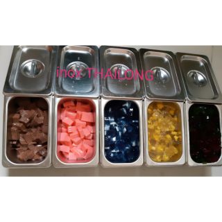 Combo 10 bộ khay đựng thạch trà sưa, đựng topping 10x17 cao 10cm.