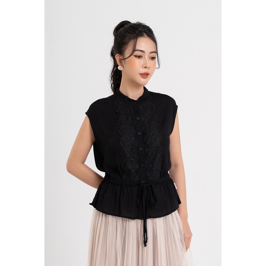 Áo Kiểu LAMER Cổ Tàu Sát Nách L61H22H015