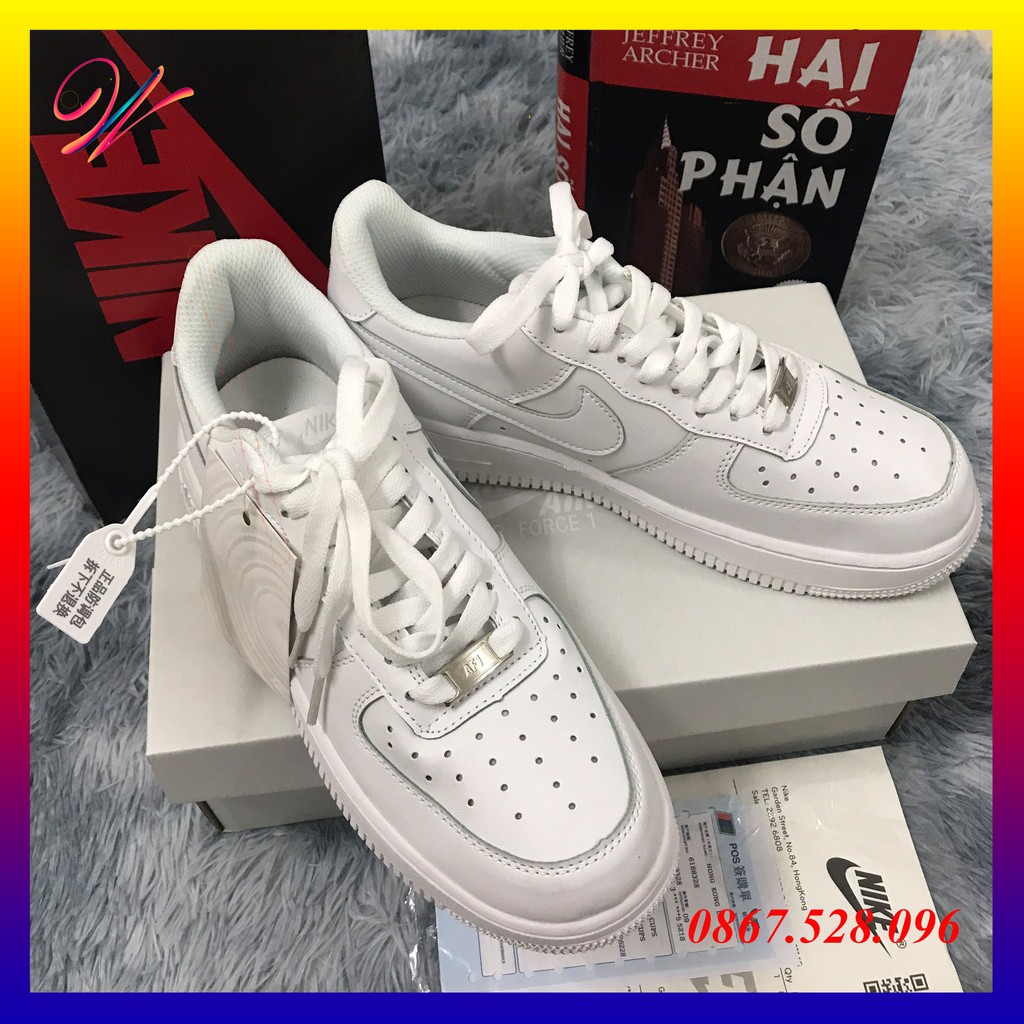 [Mã FAGREEN245 giảm tới 30K đơn 99K] Giày AF1 trắng full thể thao mới nhất [Chuẩn form Quảng Châu], full box, bill | BigBuy360 - bigbuy360.vn