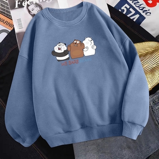 Korean fashion round neck long sleeve T-shirt jacket