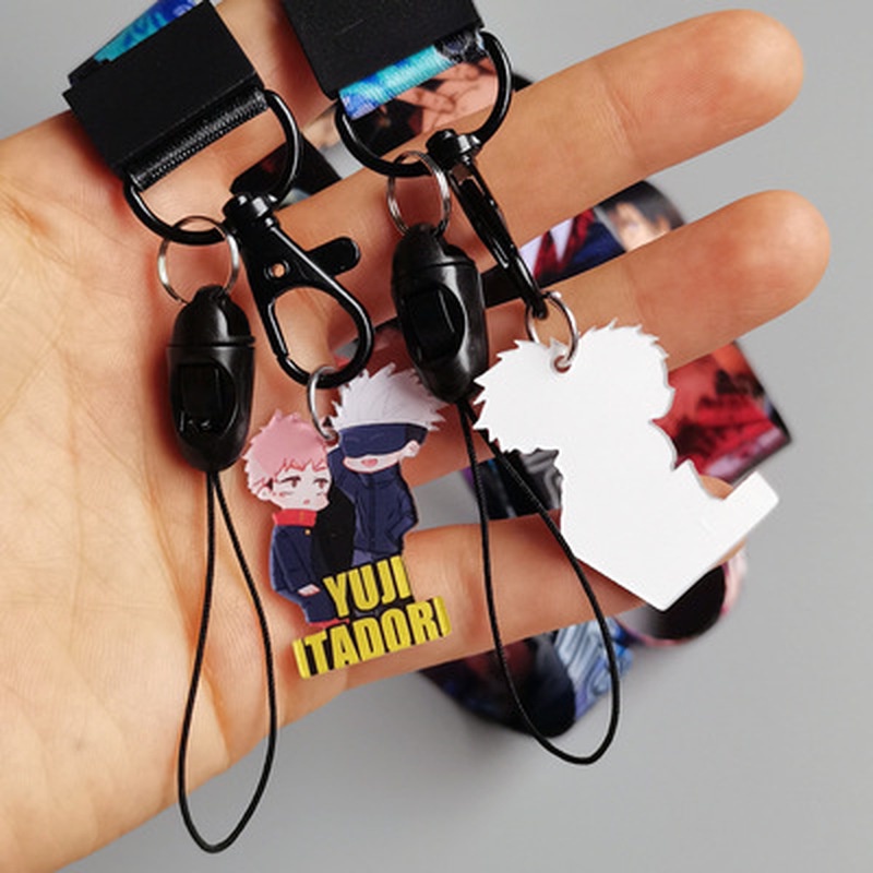 Dây đeo điện thoại/ thẻ ID/ chìa khóa in hình Anime Jujutsu Kaisen kiểu dáng đẹp mắt DIY
