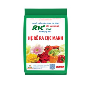 Chế phẩm sinh học - Thuốc Điều Hòa Sinh Trưởng RIC 10WP Bột Màu Hồng (Bịch 100gr)