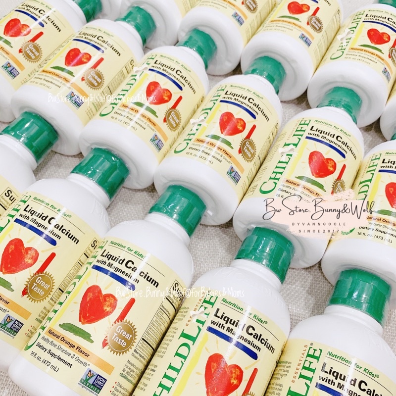 Canxi Hữu Cơ ChildLife USA Dạng Nước bổ sung Magie + Kẽm + D3 cho bé 6m-12y [ Bw Store ]