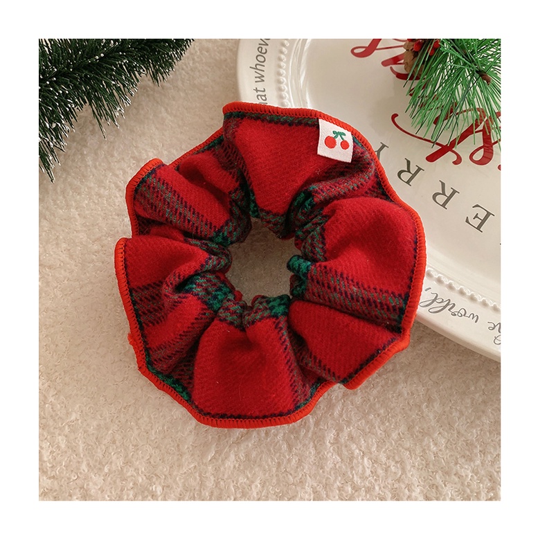 Dây Cột Tóc Nhung Phong Cách Giáng Sinh Dễ Thương