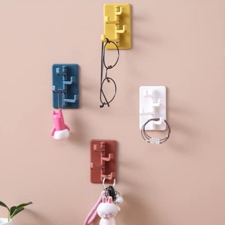 MÓC TREO ĐỒ MINI 4 MÓC, TREO CHÌA KHÓA TIỆN DỤNG