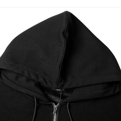 [Hàng có sẵn] Áo nỉ nelly hoodie kéo khóa đen trơn không in hình  unisex lót lông form rộng