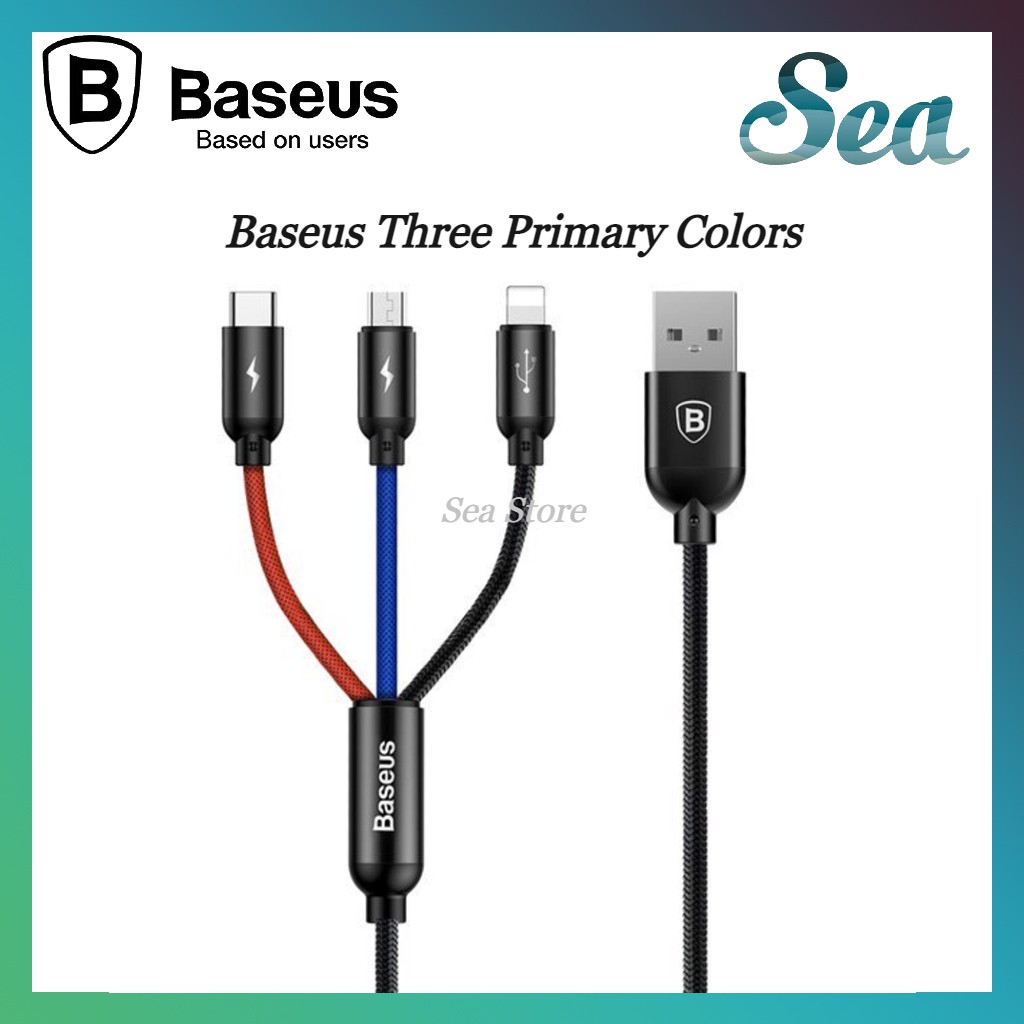 Cáp sạc 3 đầu Baseus