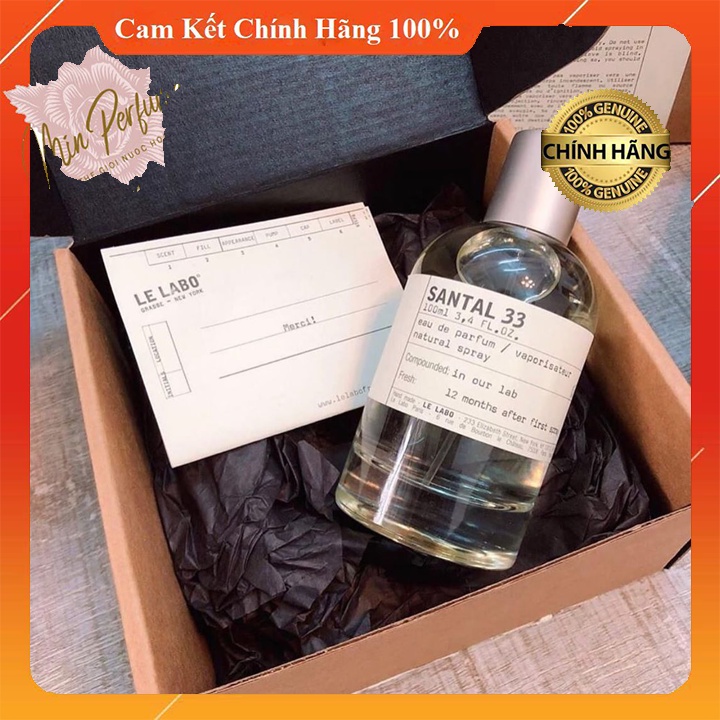 Nước hoa Le Labo Santal 33 100ml Full Box 100%