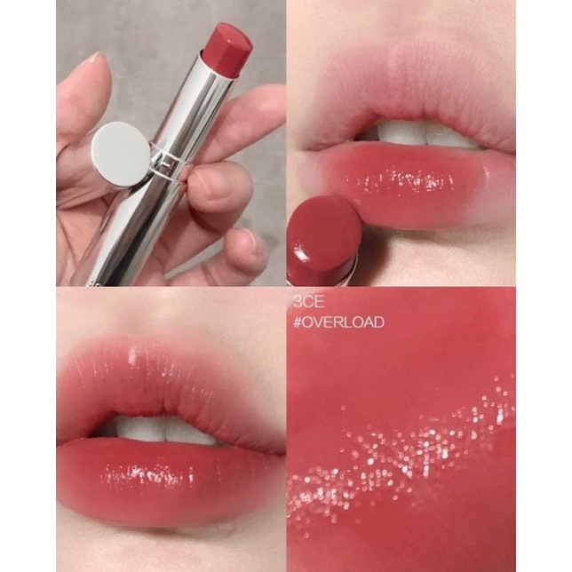 Son Thỏi Màu, Dưỡng Ẩm Cho Đôi Môi Mềm Mại Căng Bóng 3CE Glow Lip Color