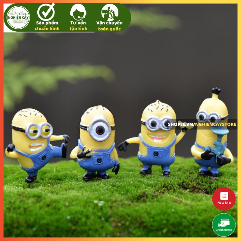 Phụ kiện Minions trang trí tiểu cảnh, cây cảnh, sen đá