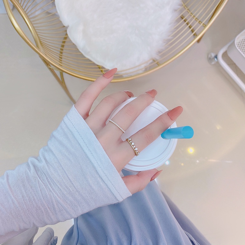 Set 14 nhẫn mạ vàng hình vương miện xinh xắn