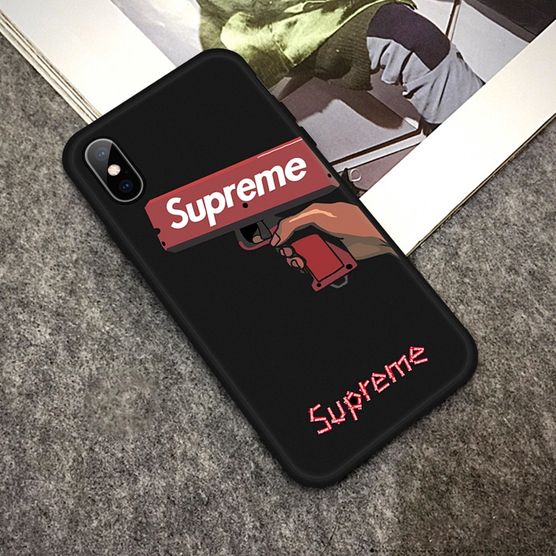 Ốp điện thoại nhựa mềm in logo SUPREME xinh xắn cho iPhone 6 6s 7 8 Plus X 10 XR XS MAX