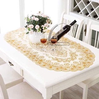 Khăn Trải Bàn Hoa Văn Dập Nổi Sang Trọng 60x120CM