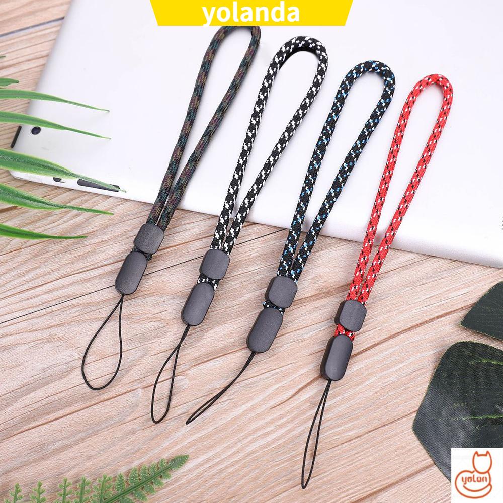 ☆YOLA☆ Colorful Mobile Phone Rope Polyester Key Chain Wrist Strap ID Card Anti-dropping Camera Adjustable Hand Lanyard | BigBuy360 - bigbuy360.vn