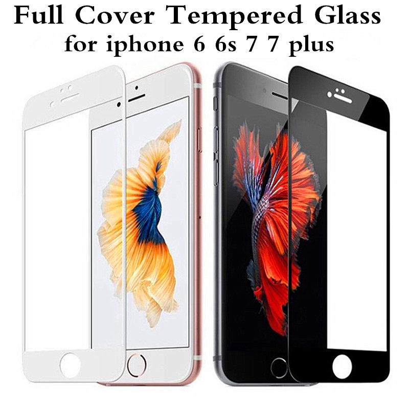 Kính Cường Lực 9H Bảo Vệ Toàn Màn Hình Cho IPhone 7 8 6 6s Plus X XS Max XR 5 5s SE