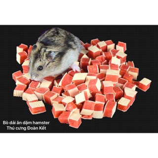 25 GAM BÒ CUỘN Bánh ăn dặm làm sạch răng miệng cho hamster