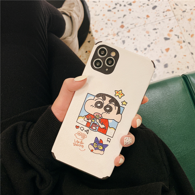 ốp điện thoại Silicone Họa Tiết Cậu Bé Shin Dễ Thương Cho Iphone 12 11 Pro Max X Xr 6 7 8 6s Plus Xs Max Shin-Chan | BigBuy360 - bigbuy360.vn