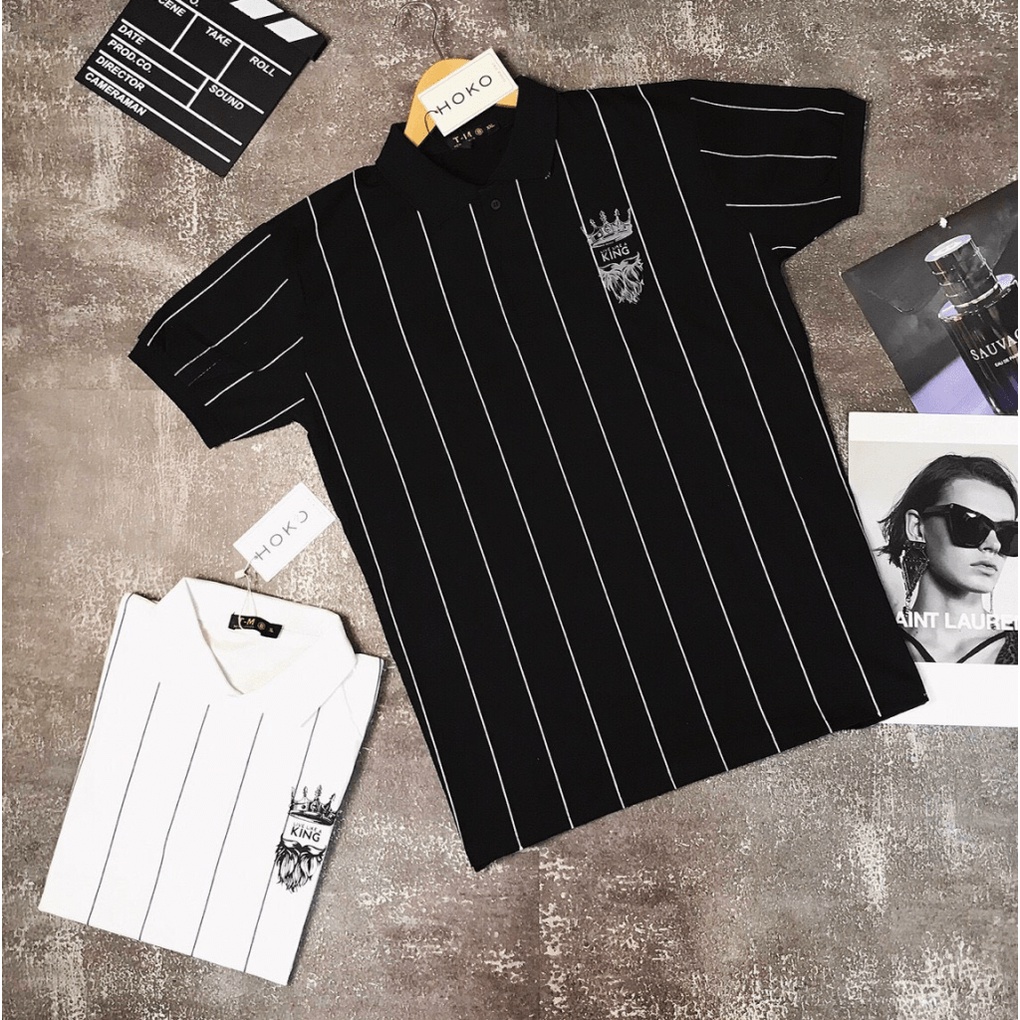 Áo polo nam kẻ sọc, vải cotton cao cấp mềm mịn, thiết kế trẻ trung tôn dáng lịch lãm [NEW UNISEX]