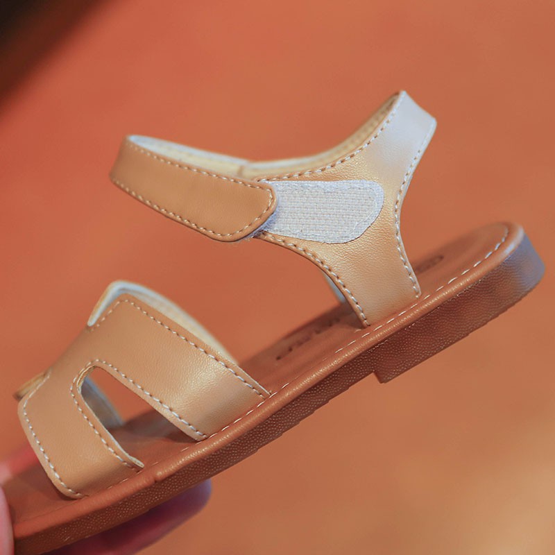 [FREESHIP- Ảnh thật] Dép sandal quai dán chữ H xuất khẩu siêu hot cho bé gái 3-10 tuổi, chất da pu đẹp mềm, đế cao su đi