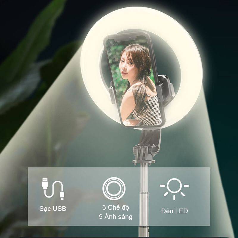 Mini Đèn Livestream - Có đèn Led sáng chụp ảnh đẹp hơn - Chụp ảnh Makeup