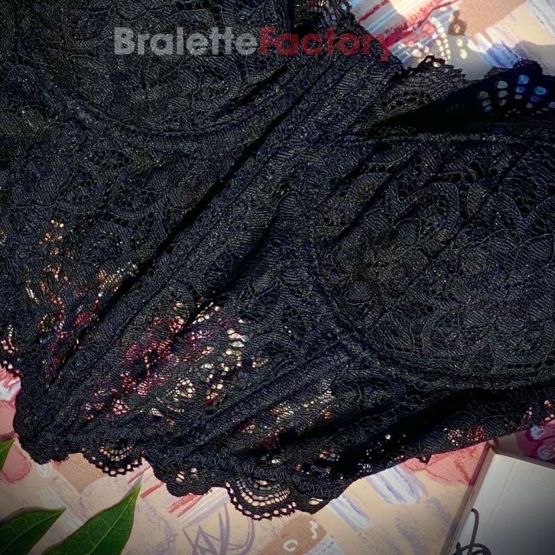 Áo lót bralette ren, croptop sexy, mút lót, mẫu honey đen [N05] | BigBuy360 - bigbuy360.vn