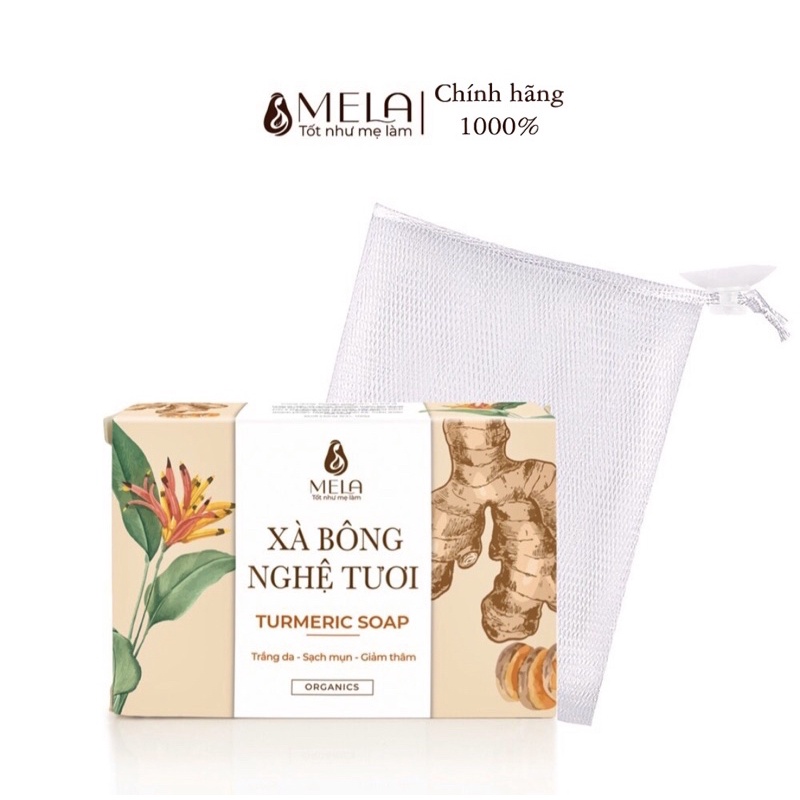 XÀ BÔNG NGHỆ MELA CHÍNH HÃNG 1000% ( tặng túi tạo bọt + nạ ủ môi )