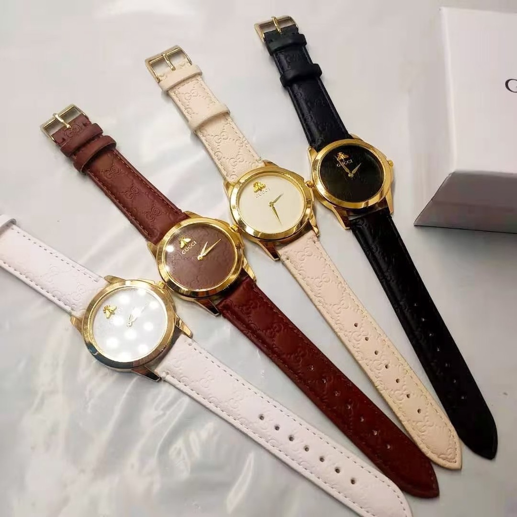 Đồng Hồ Đeo Tay Thạch Anh Gucci Bằng Thép Silica gel Chống Nước Nâng Cao Mẫu Cá Nhân Sang Trọng Cổ Điển Cho Cặp Đôi