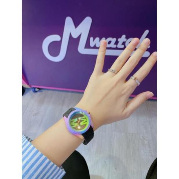 ĐỒNG HỒ NAM NỮ PHA MÀU MWATCH MẶT 37mm (MẪU CANDY)