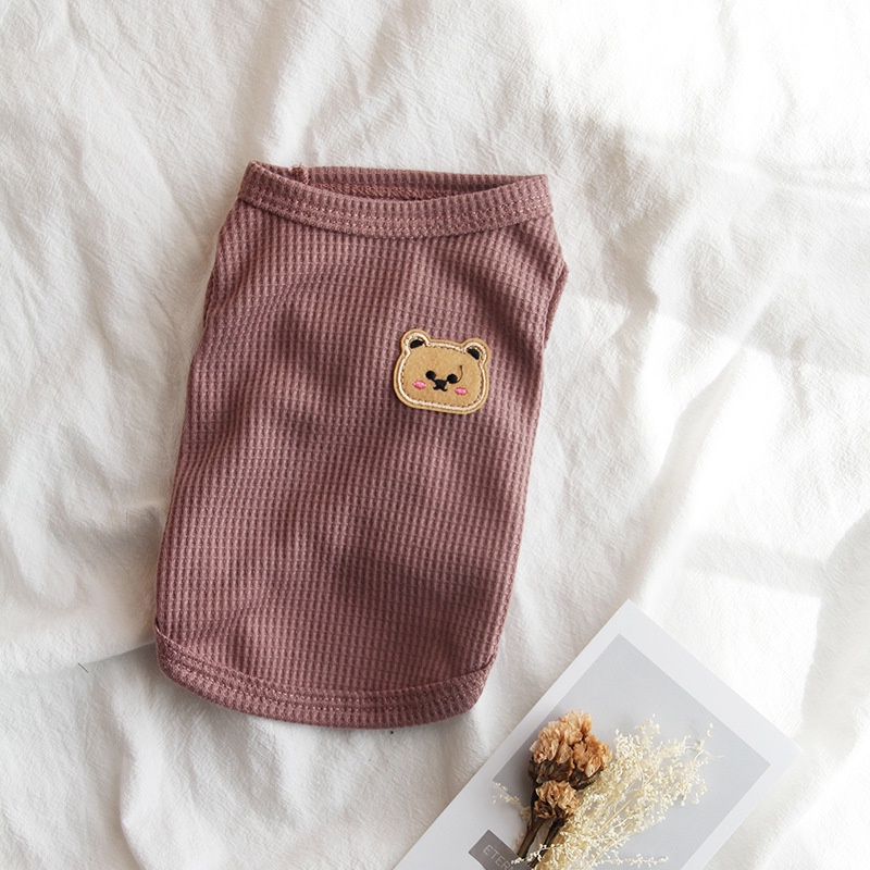 Áo Ba Lỗ In Hình Gấu Teddy Phong Cách Hàn Quốc Dành Cho Thú Cưng