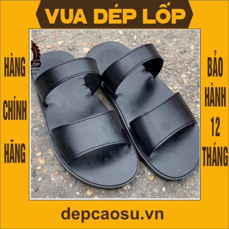 Dép cao su 2 quai ngang lốp máy bay thương hiệu VUA DÉP LỐP Phạm Quang Xuân