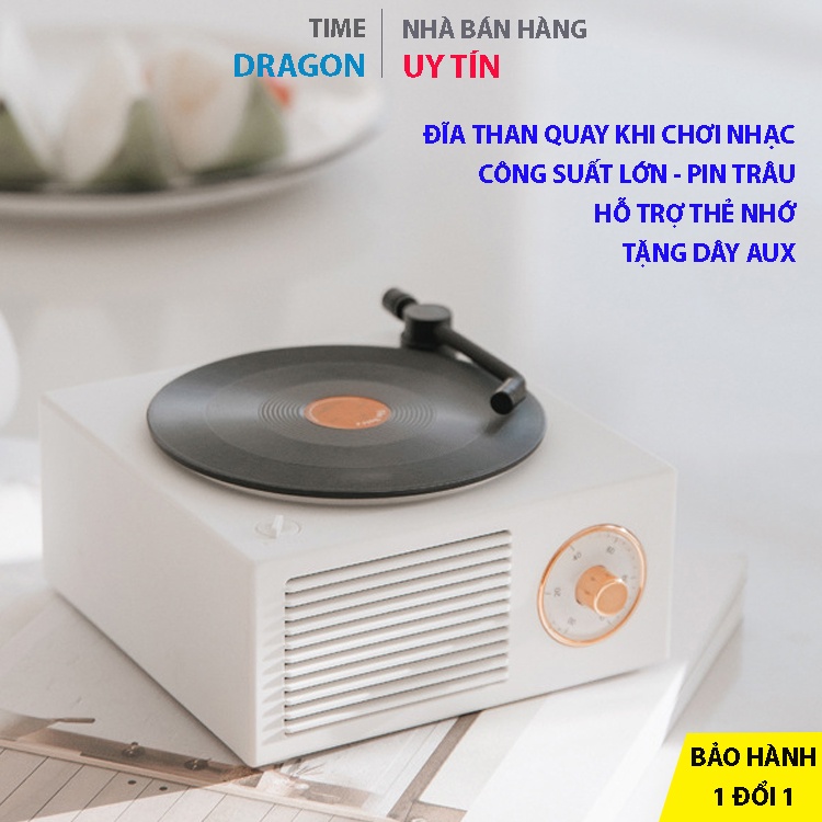 Loa Bluetooth Đĩa Than X10 Loa Phong Cách Cổ Điển Vintage Giả Cổ Retro Cực Chill Decor Trang Trí Tặng Quà
