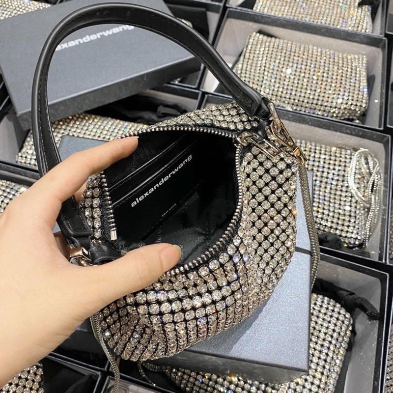 Túi đính đá kẹp nách size 19 fullbox