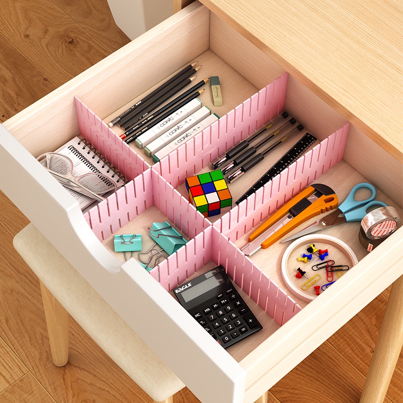 Set 4 Miếng Nhựa Thông Minh Chia Ô Ngăn Kéo Tiện Lợi