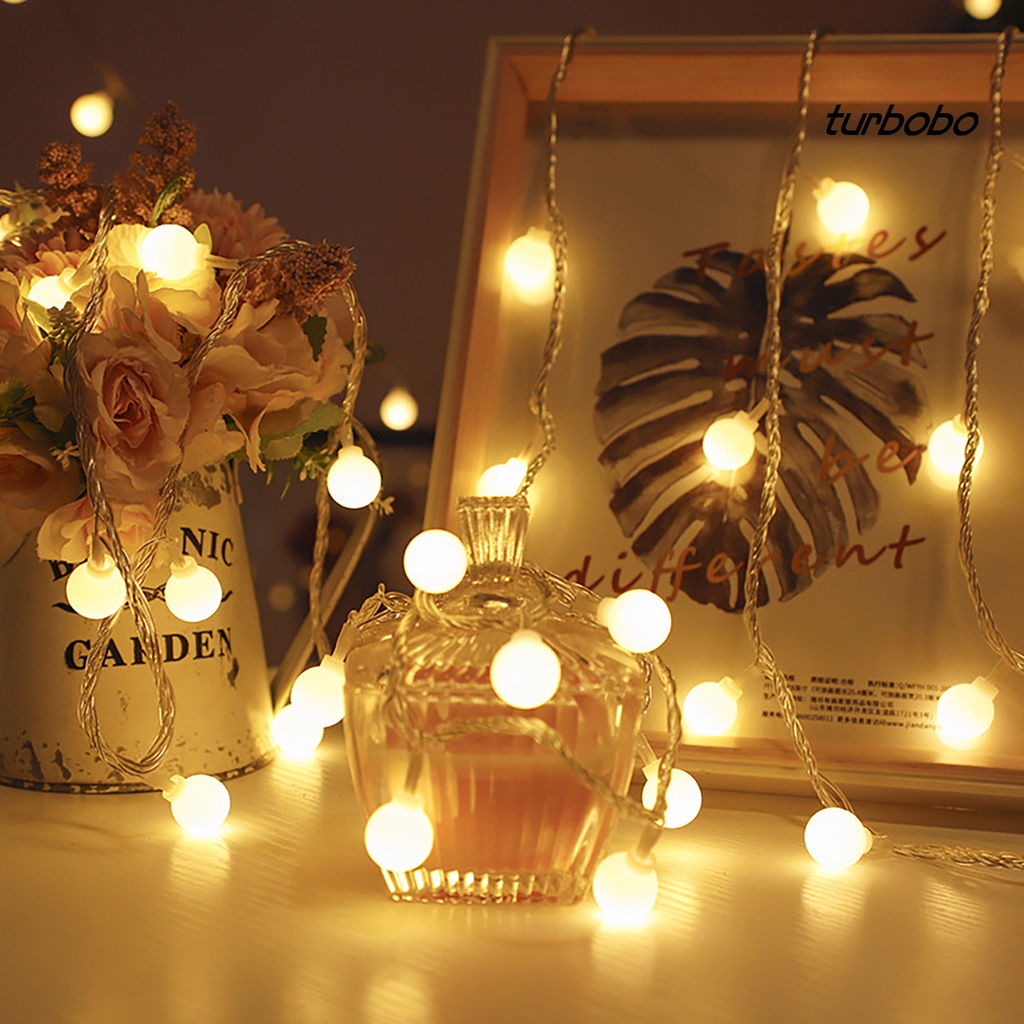 Dây Đèn LED Hình Quả Cầu Nhỏ Chống Thấm Nước Trang Trí Cho Đám Cưới