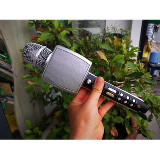 Micro bluetooth hát karaoke YS-92, Mic live stream không dây, âm thanh cực hay, hỗ trợ thu âm và ghi âm
