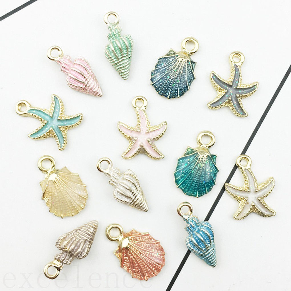 Bộ 13 Mặt Dây Chuyền Hình Sao Biển Xinh Xắn