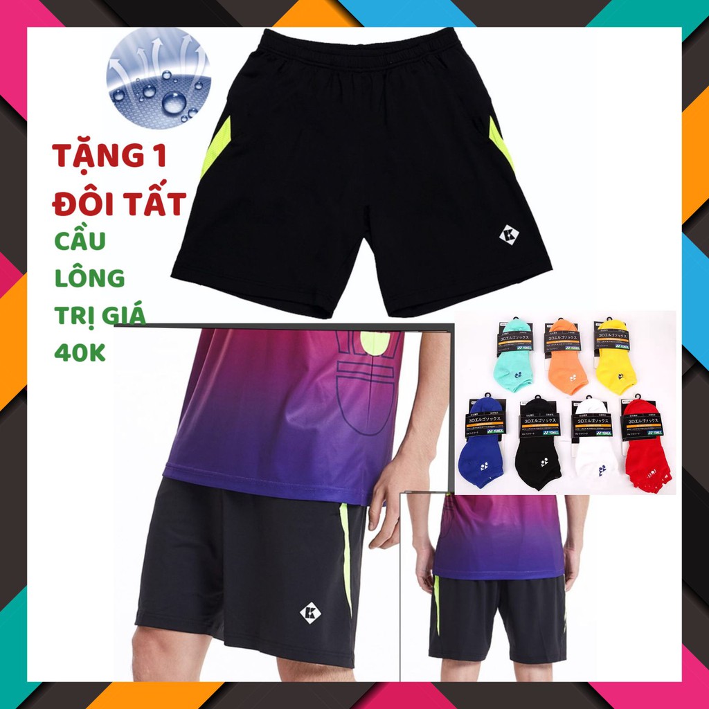 [TẶNG TẤT] Quần thể thao, quần đùi kumpoo dành cho Nam