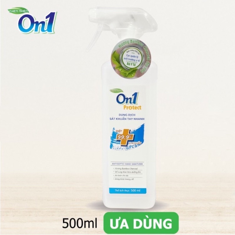 Dung dịch rửa tay khô và khử khuẩn bề mặt On1 Việt Nam - On1 500ml- On1 250ml- On1 100ml