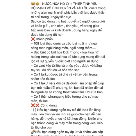 Combo Nước hoa h.ồ l.y + thiệp t.inh y.eu Thái Lan