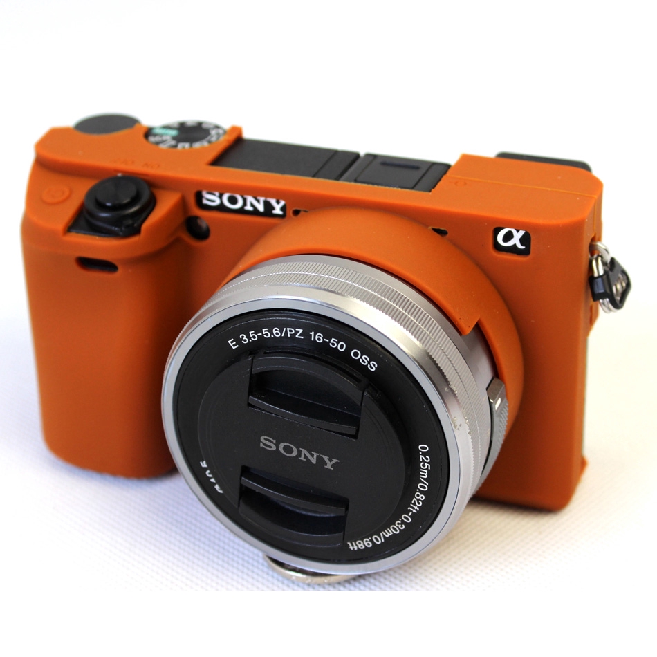 Silicon Mềm Cao Su Camera Bảo Vệ Thân Vỏ Da Cho SONY Alpha A6300 ILCE-6300 A6400 ILCE-6400 Túi Máy Ả