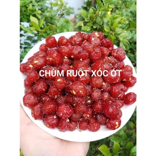 Chùm ruột muối ớt, chùm ruột chanh muối, mứt chùm ruột rim loại ngon trái to, ngọt nhẹ, khô ít đường