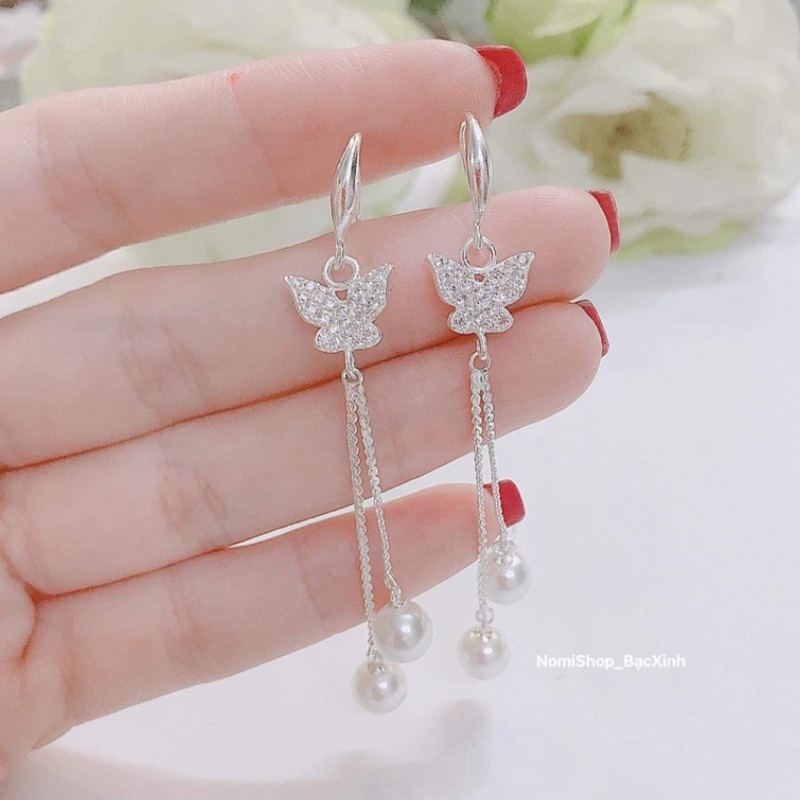 Bông tai trai dài 7 dáng siêu phẩm, đẹp rẻ thời trang bền lâu Mainomi Shop Bạc Xinh