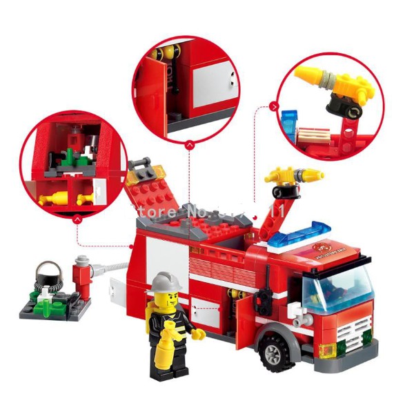 Xếp hình lê gô xe cứu hỏa
