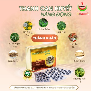 Giải độc gan, mát gan, thanh nhiệt cơ thể Thanh Can Huyết Năng Động Hộp 100 viên