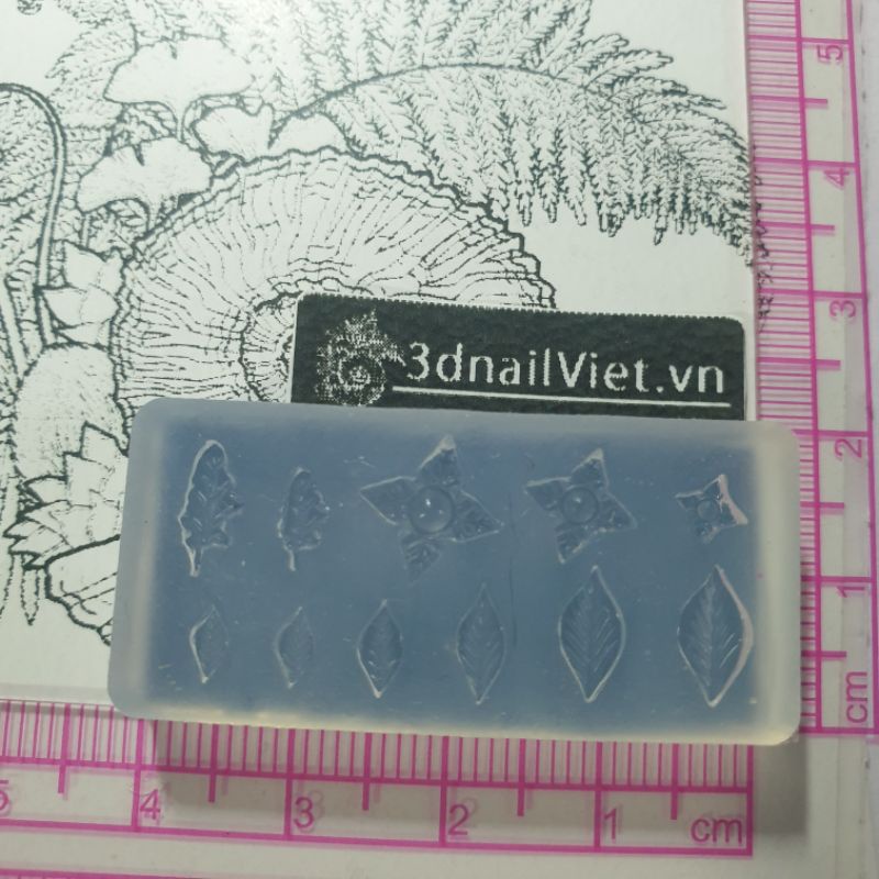 Khuôn lá mini ráp hoa nail - hoa đất sét tiện lợi