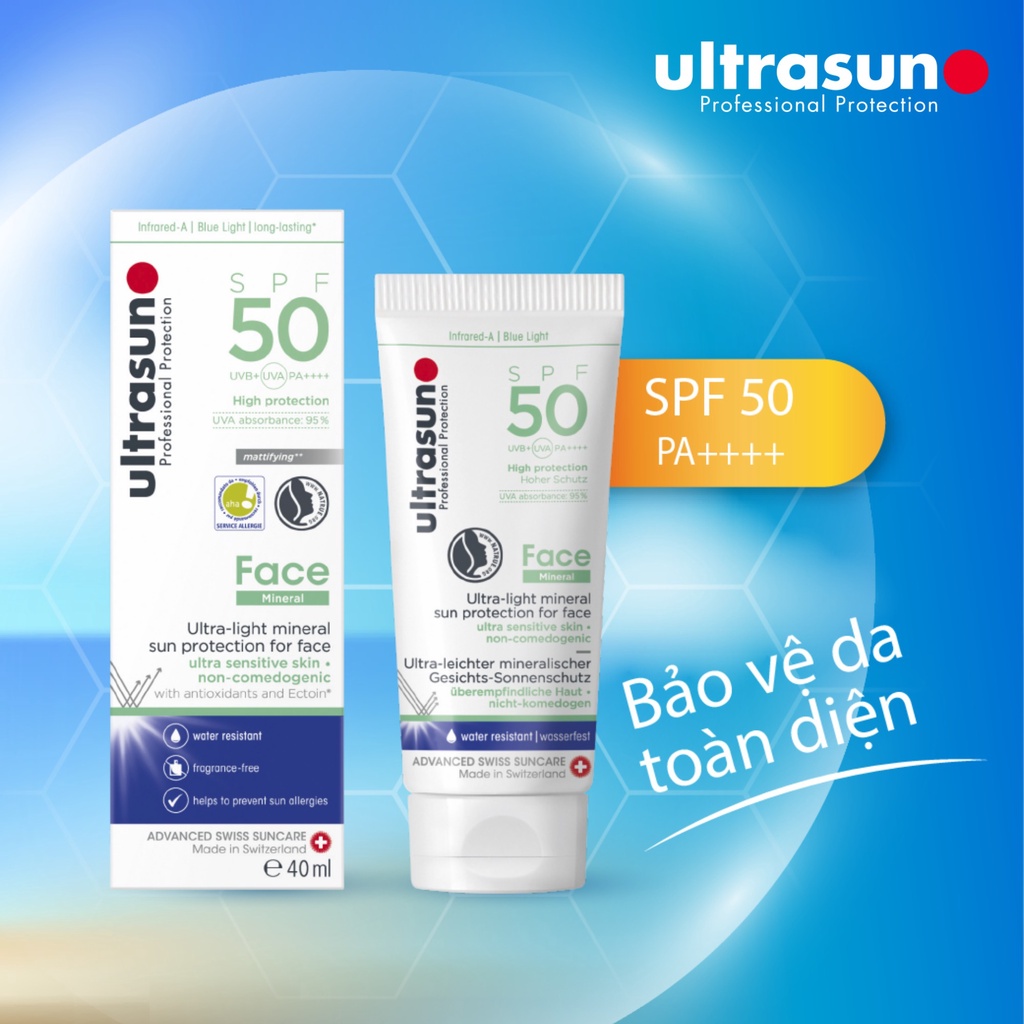 [Chính hãng] Kem chống nắng khoáng cao cấp 𝐔𝐥𝐭𝐫𝐚𝐬𝐮𝐧 𝐅𝐚𝐜𝐞 𝐌𝐢𝐧𝐞𝐫𝐚𝐥 𝐒𝐏𝐅𝟓𝟎