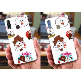 Ốp lưng Huawei Nova 3i (dẻo viền trắng trong) - Hình Cartoon
